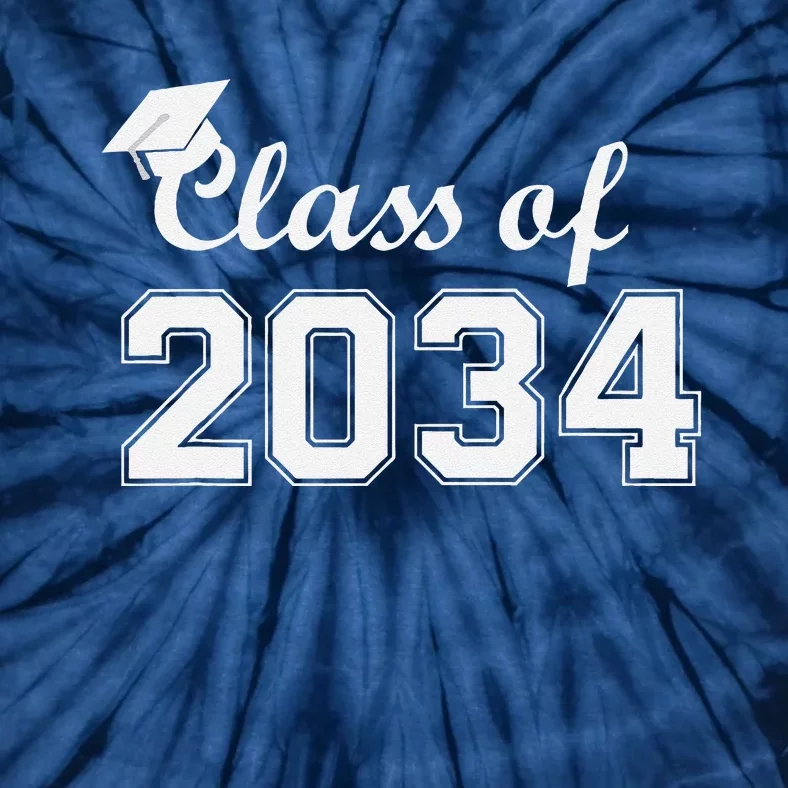 Class Of 2034 Grow With Me First Day Of School Gift Tie-Dye T-Shirt