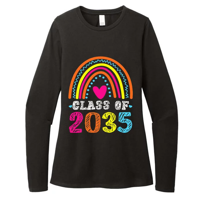 CLASS OF 2035 Kindergarten Grow With Me Student School Womens CVC Long Sleeve Shirt