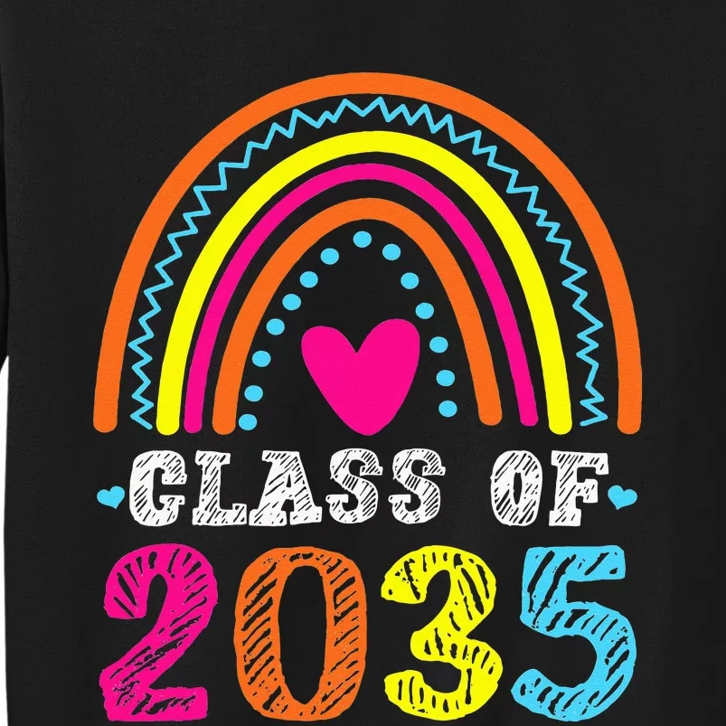 CLASS OF 2035 Kindergarten Grow With Me Student School Tall Sweatshirt