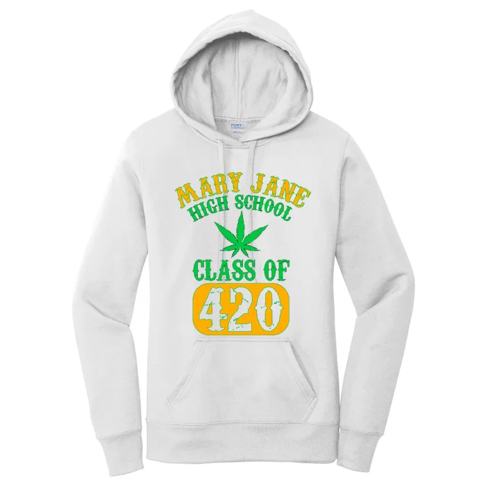 Class Of 420 Marijuana Cannabis Pothead Stoner Women's Pullover Hoodie