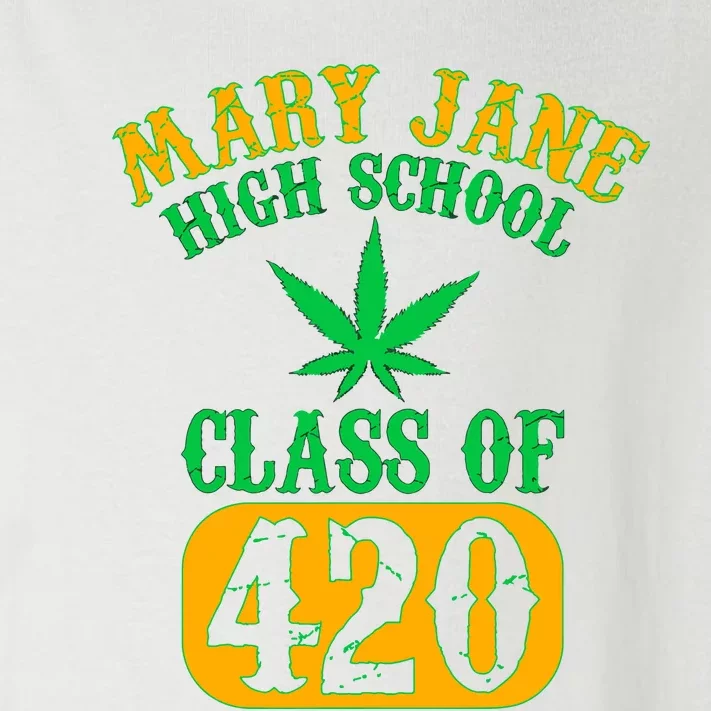 Class Of 420 Marijuana Cannabis Pothead Stoner Toddler Long Sleeve Shirt