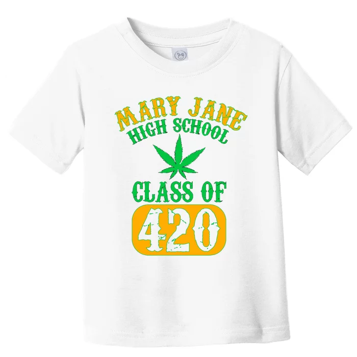 Class Of 420 Marijuana Cannabis Pothead Stoner Toddler T-Shirt