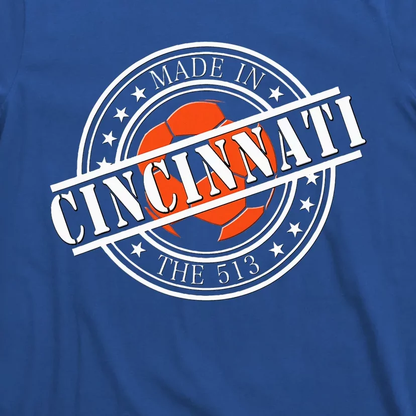 Cincinnati Ohio 513 Soccer Squad T-Shirt