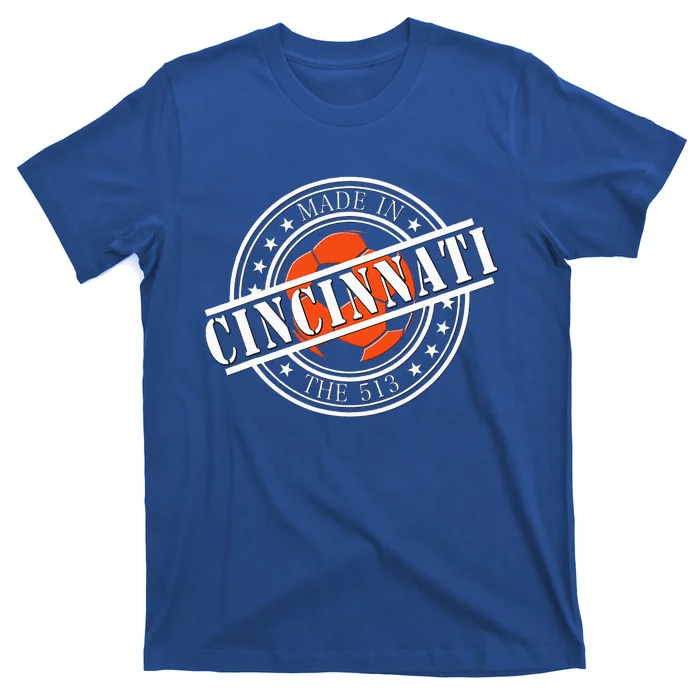 Cincinnati Ohio 513 Soccer Squad T-Shirt