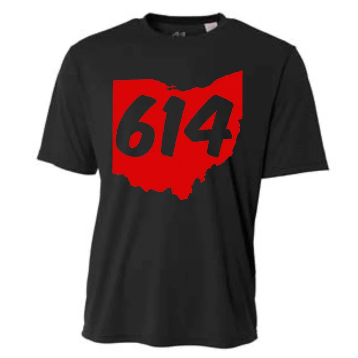 Columbus Ohio 614 Area Code 614 Cooling Performance Crew T-Shirt