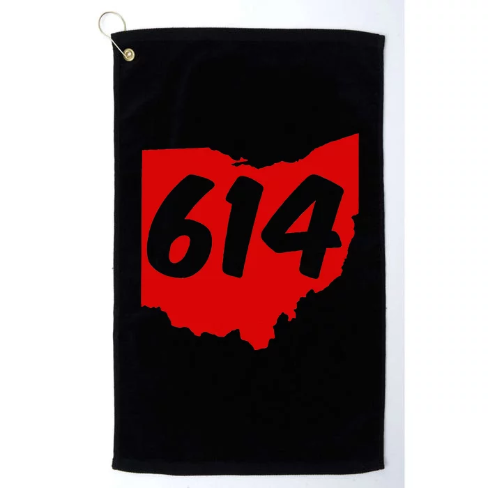 Columbus Ohio 614 Area Code 614 Platinum Collection Golf Towel