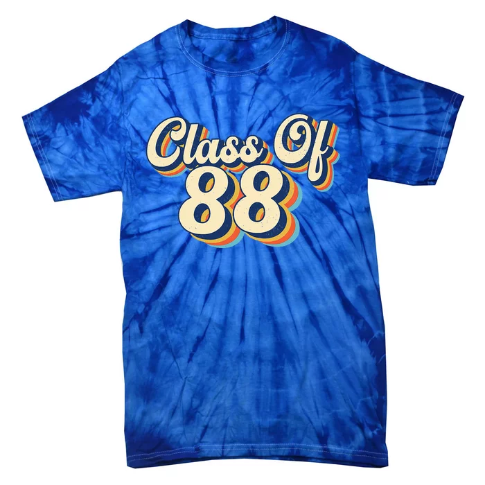 Class Of 88 1988 Graduation High School Reunion Vintage Tie-Dye T-Shirt