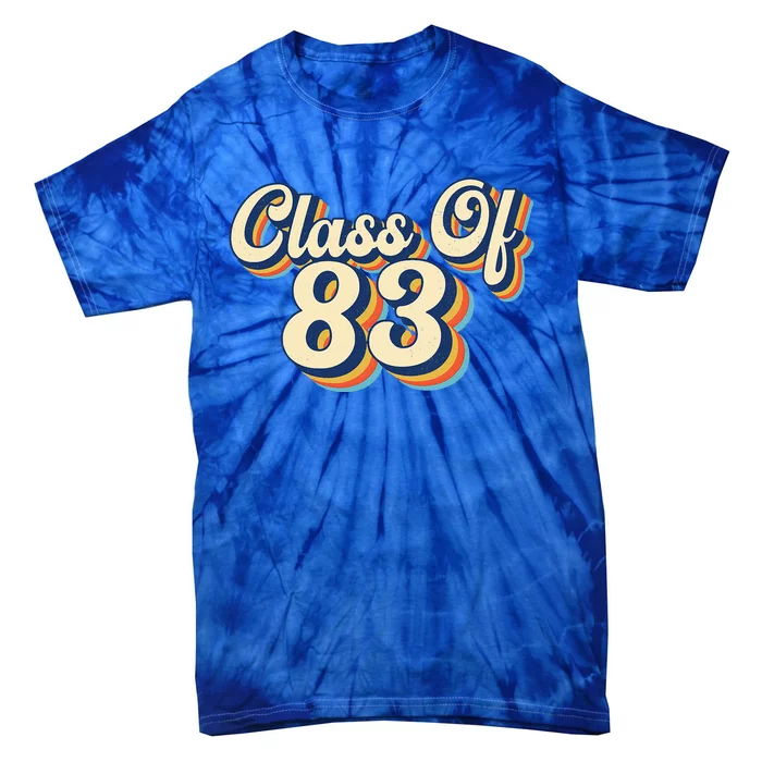 Class Of 83 1983 Graduation High School Reunion Vintage Tie-Dye T-Shirt