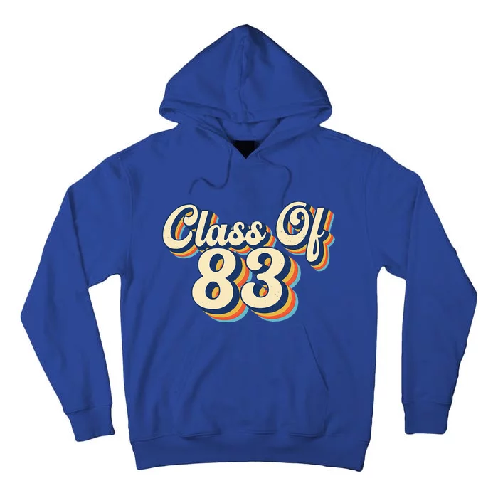 Class Of 83 1983 Graduation High School Reunion Vintage Tall Hoodie