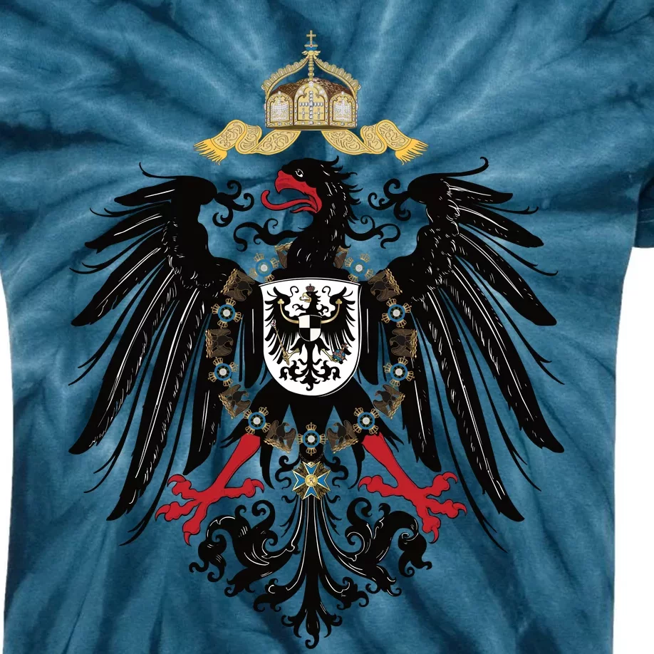 Coat Of Arms German Empire Imperial Eagle 1889 Kids Tie-Dye T-Shirt