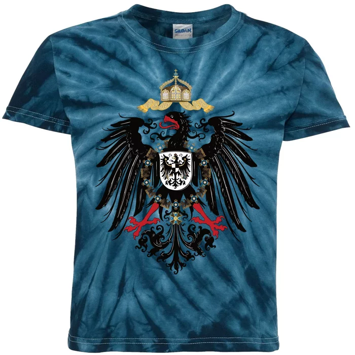 Coat Of Arms German Empire Imperial Eagle 1889 Kids Tie-Dye T-Shirt