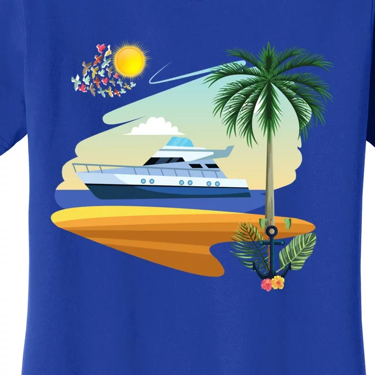 Cruising On A Yacht Funny Family Cruise Ship Cruising Lovers Gift Women's T-Shirt