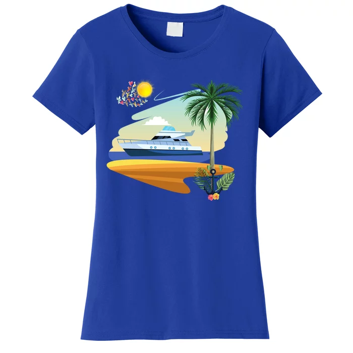 Cruising On A Yacht Funny Family Cruise Ship Cruising Lovers Gift Women's T-Shirt