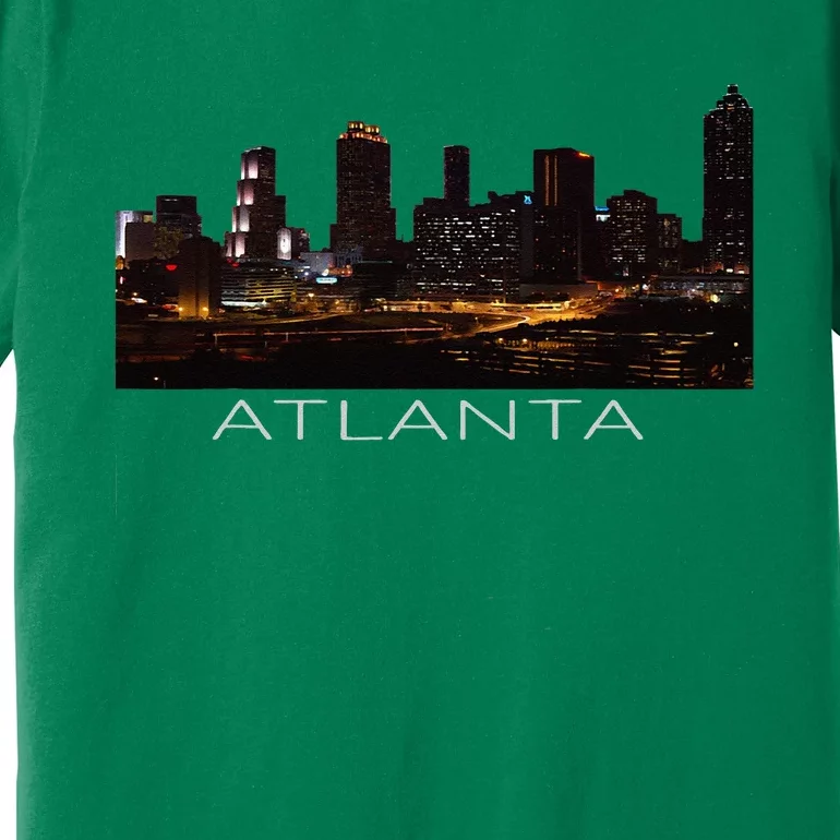 City Of Atlanta Nightlife Georgia Skyline Cityscape Love ATL Premium T-Shirt