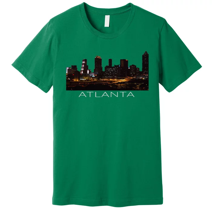 City Of Atlanta Nightlife Georgia Skyline Cityscape Love ATL Premium T-Shirt