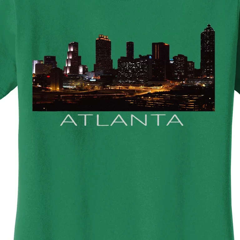 City Of Atlanta Nightlife Georgia Skyline Cityscape Love ATL Women's T-Shirt