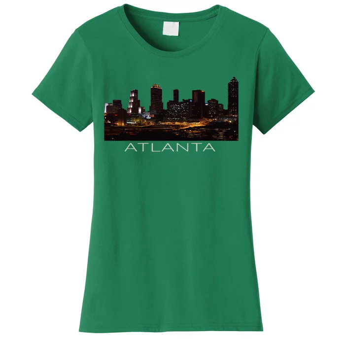 City Of Atlanta Nightlife Georgia Skyline Cityscape Love ATL Women's T-Shirt