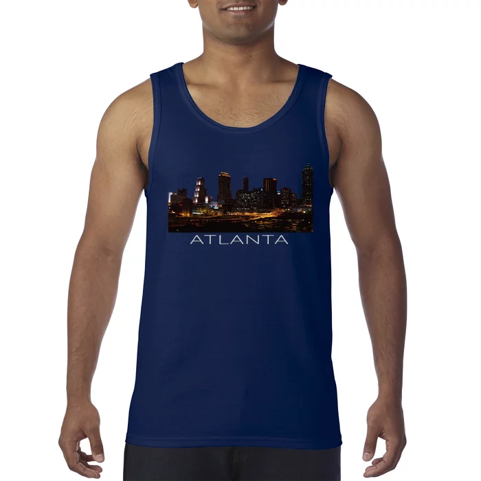 City Of Atlanta Nightlife Georgia Skyline Cityscape Love ATL Tank Top