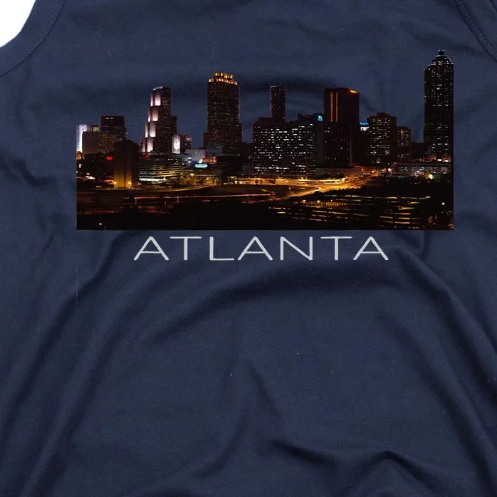 City Of Atlanta Nightlife Georgia Skyline Cityscape Love ATL Tank Top