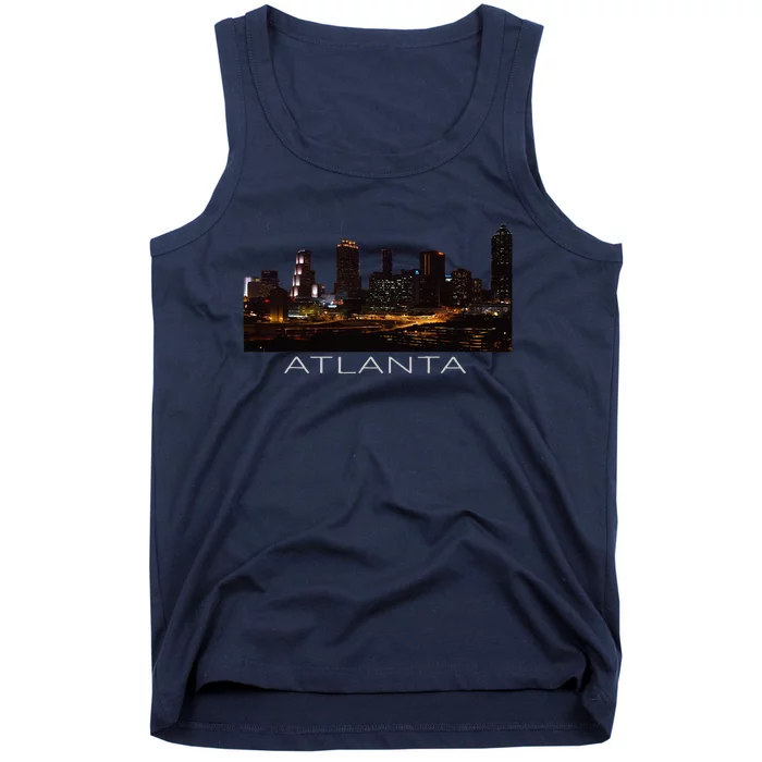 City Of Atlanta Nightlife Georgia Skyline Cityscape Love ATL Tank Top