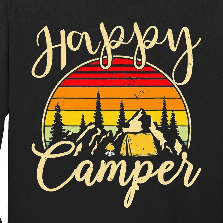 Camper Outdoor Activity Camping Lover Happy Camper Long Sleeve Shirt