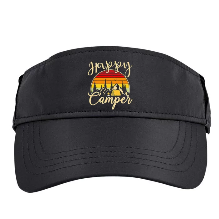 Camper Outdoor Activity Camping Lover Happy Camper Adult Drive Performance Visor