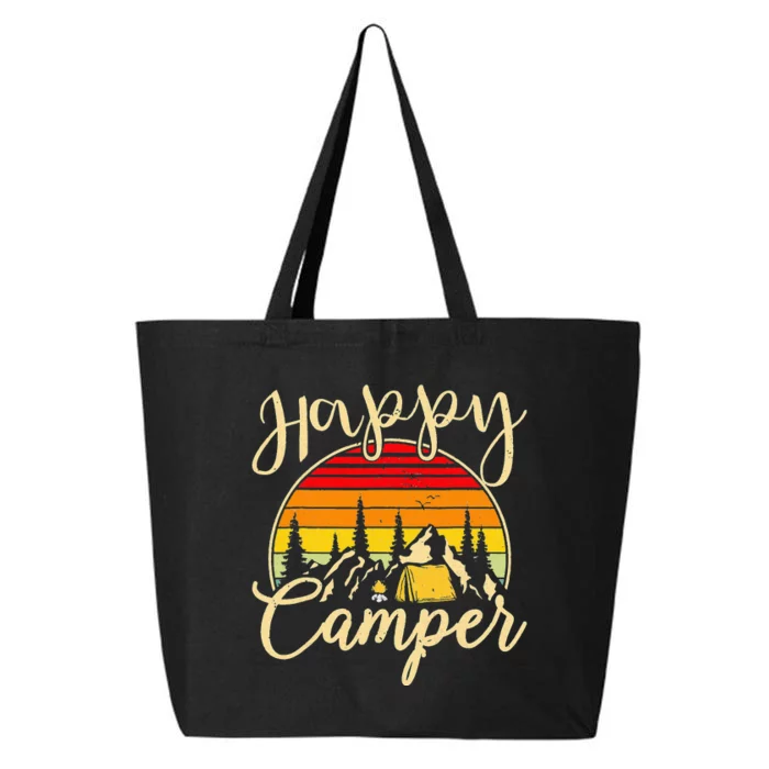 Camper Outdoor Activity Camping Lover Happy Camper 25L Jumbo Tote