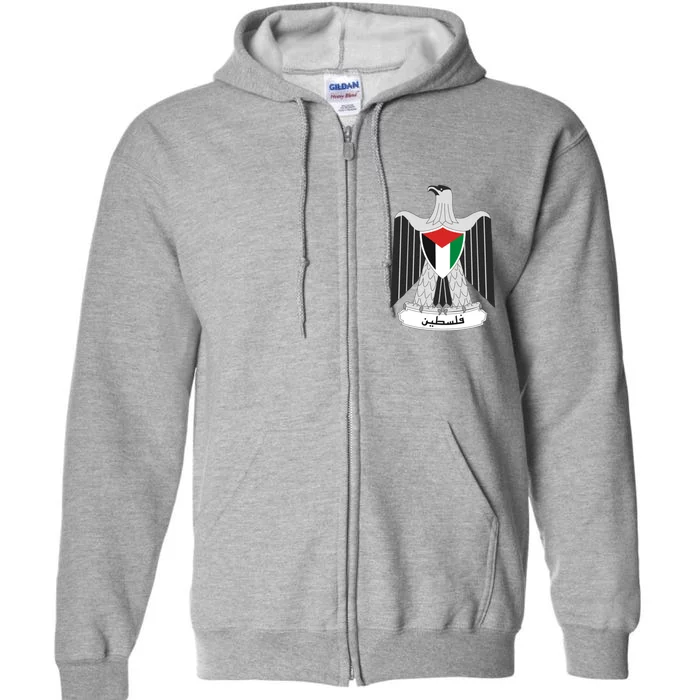 Coat Of Arms Of Palestine Full Zip Hoodie