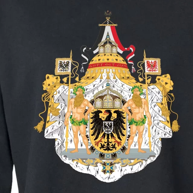 Coat Of Arms German Empire Imperial Eagle Cropped Pullover Crew