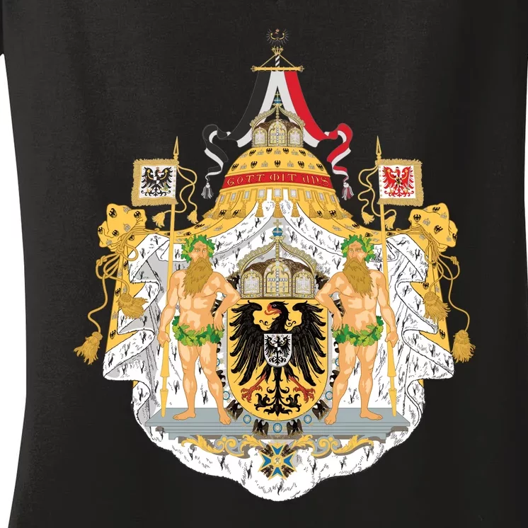 Coat Of Arms German Empire Imperial Eagle Women's V-Neck T-Shirt