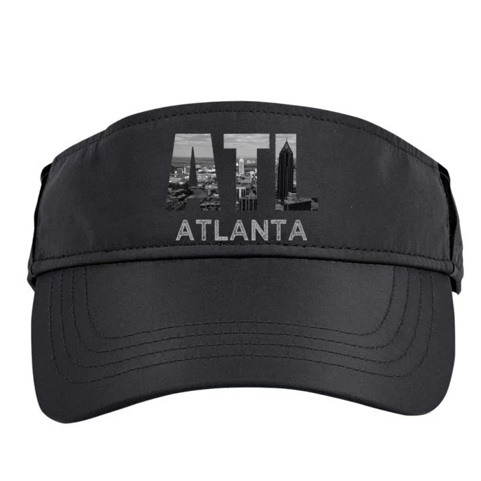 City Of Atlanta Georgia Skyline Cityscape Downtown ATL Home Adult Drive Performance Visor