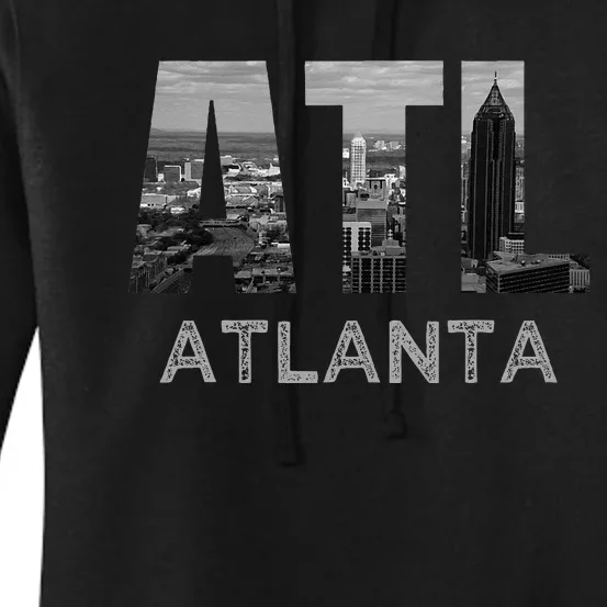 City Of Atlanta Georgia Skyline Cityscape Downtown ATL Home Women's Pullover Hoodie