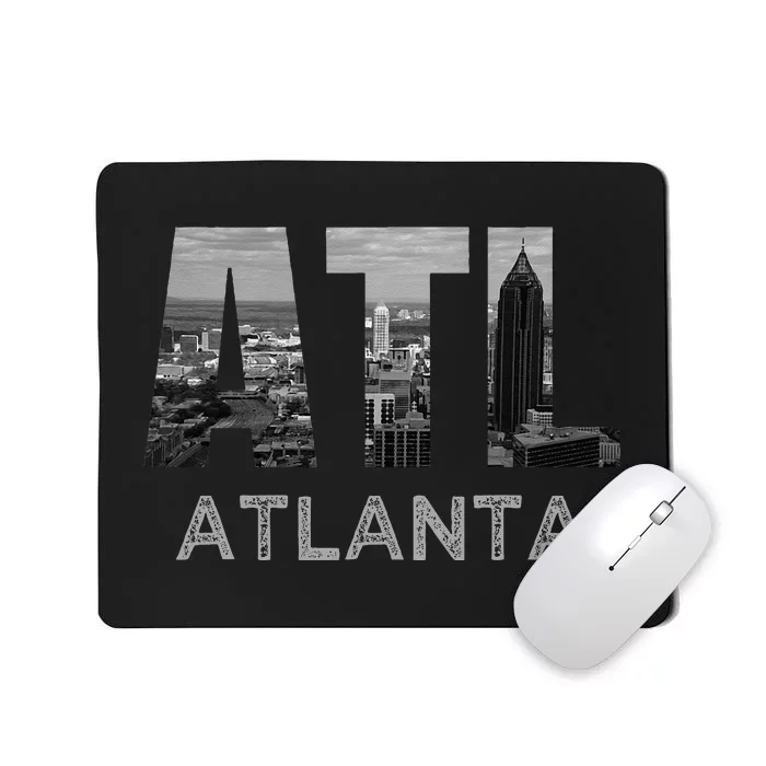 City Of Atlanta Georgia Skyline Cityscape Downtown ATL Home Mousepad