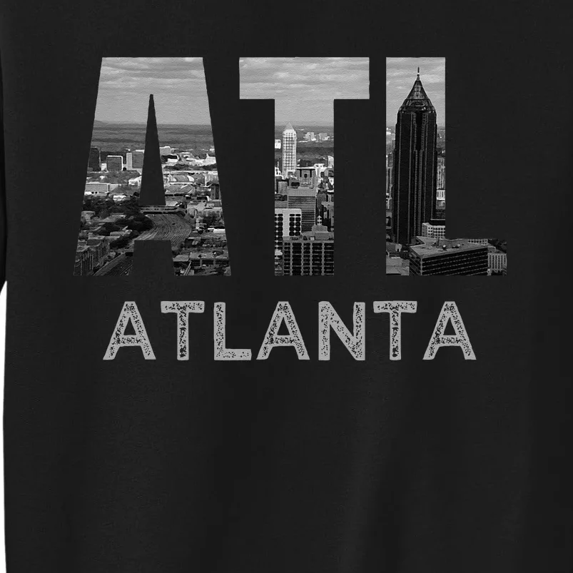 City Of Atlanta Georgia Skyline Cityscape Downtown ATL Home Tall Sweatshirt