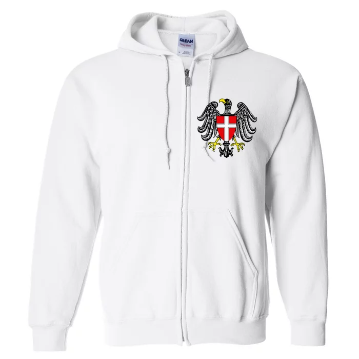 Coat Of Arms Of Vienna Austria Full Zip Hoodie