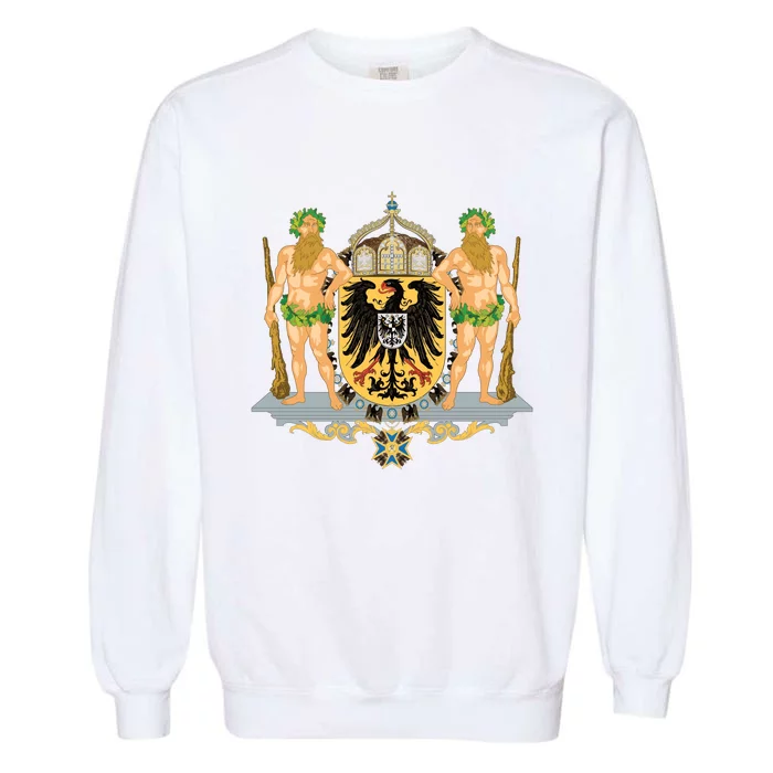 Coat Of Arms German Empire Imperial Eagle Garment-Dyed Sweatshirt