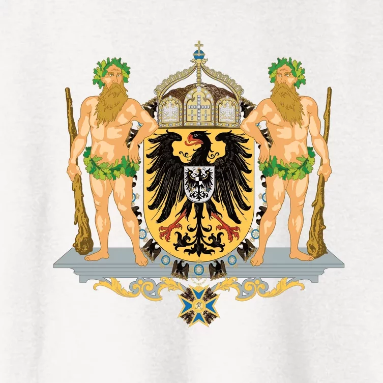 Coat Of Arms German Empire Imperial Eagle Women's Crop Top Tee