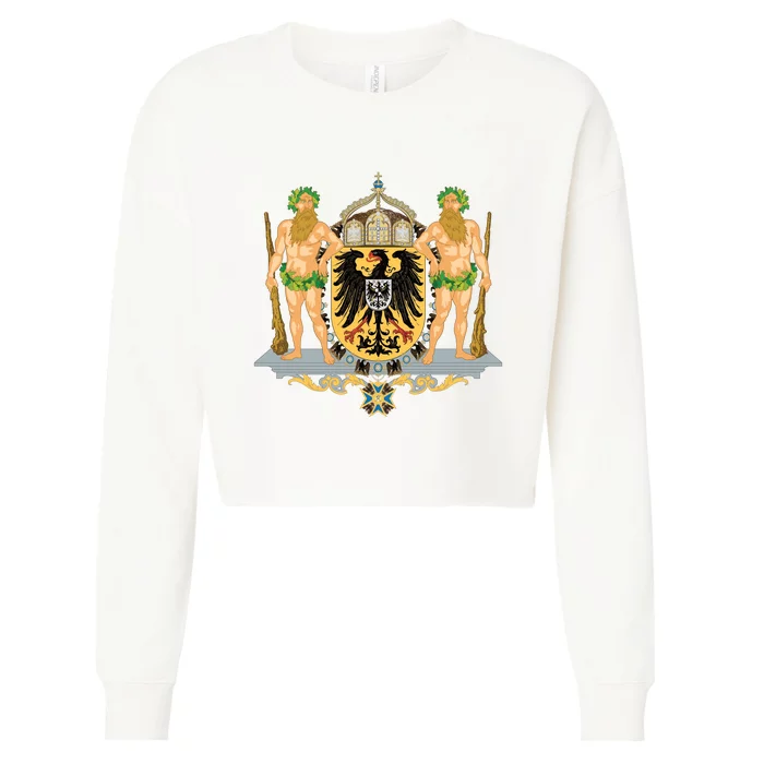 Coat Of Arms German Empire Imperial Eagle Cropped Pullover Crew