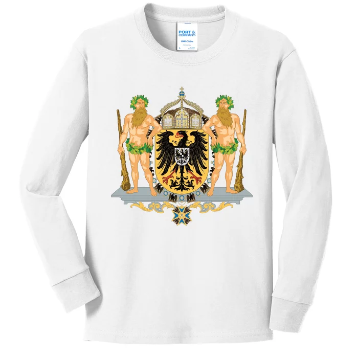 Coat Of Arms German Empire Imperial Eagle Kids Long Sleeve Shirt