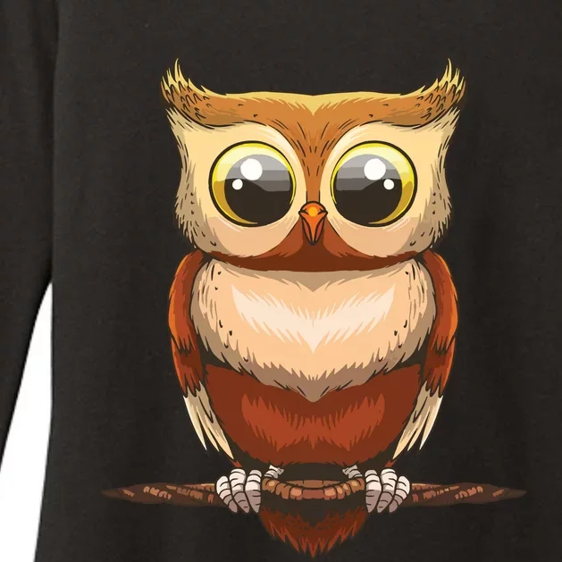 Cute Owl Art For Men Women Boy Girl Owl Lovers Womens CVC Long Sleeve Shirt