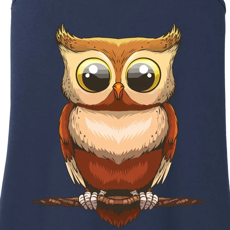 Cute Owl Art For Men Women Boy Girl Owl Lovers Ladies Essential Tank