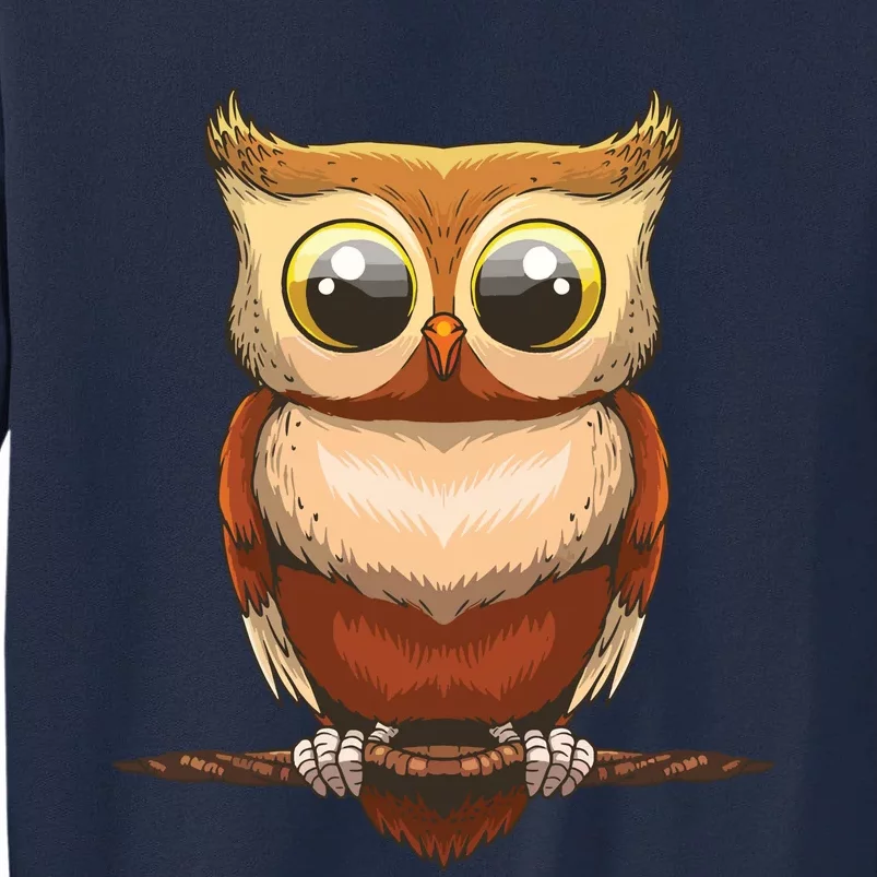 Cute Owl Art For Men Women Boy Girl Owl Lovers Tall Sweatshirt