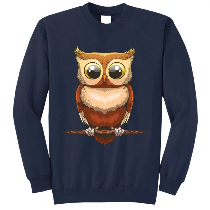 Cute Owl Art For Men Women Boy Girl Owl Lovers Tall Sweatshirt