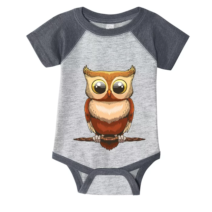 Cute Owl Art For Men Women Boy Girl Owl Lovers Infant Baby Jersey Bodysuit