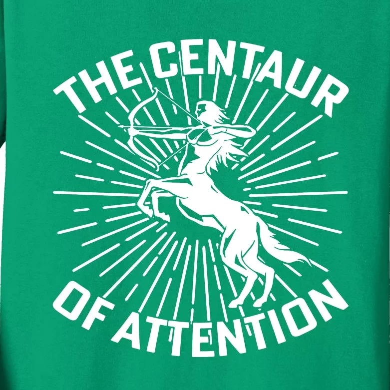 Centaur Of Attention History Teacher Kids Long Sleeve Shirt