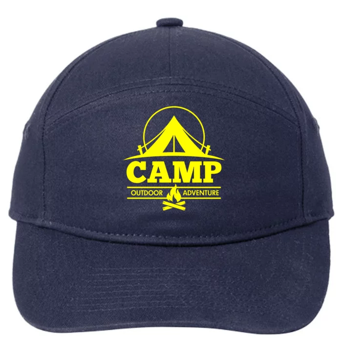 Camp Outdoor Adventure Camping 7-Panel Snapback Hat