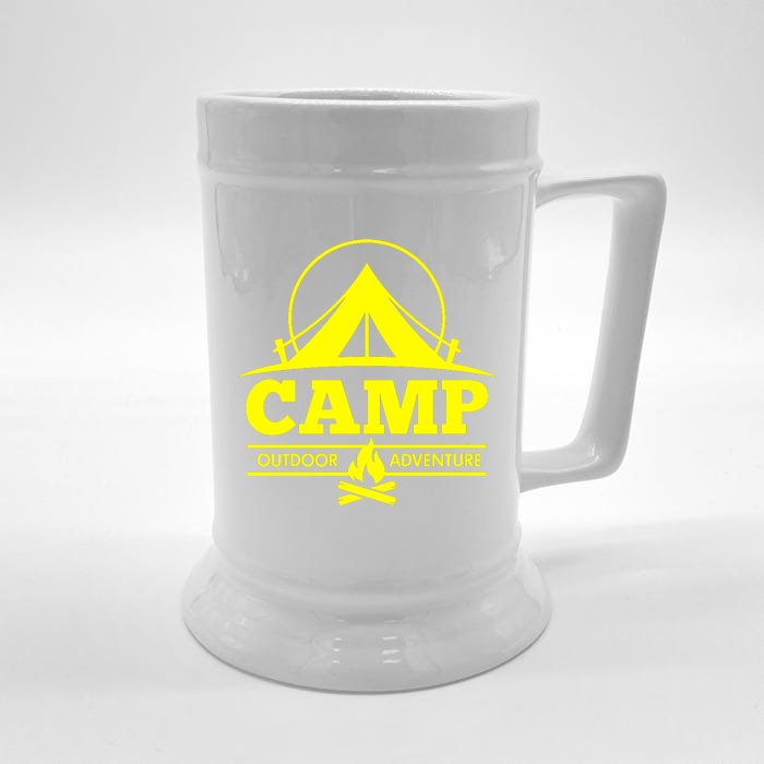 Camp Outdoor Adventure Camping Front & Back Beer Stein