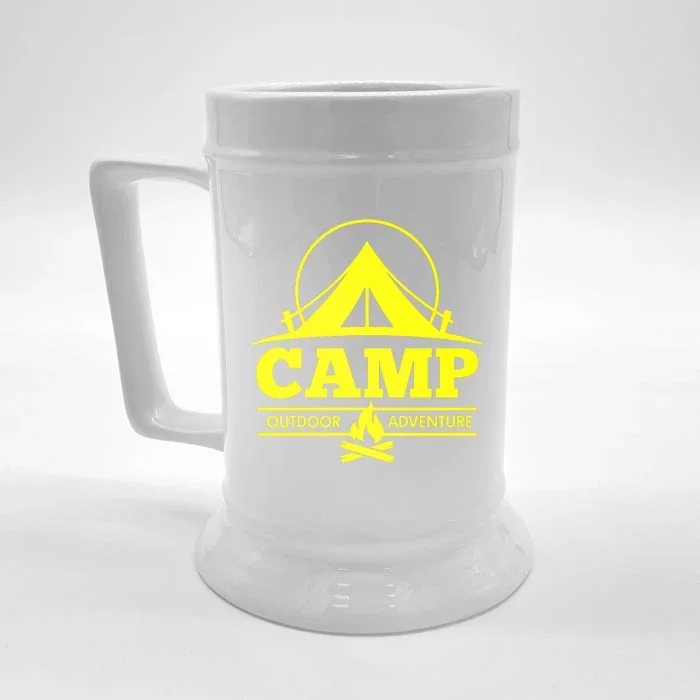 Camp Outdoor Adventure Camping Front & Back Beer Stein