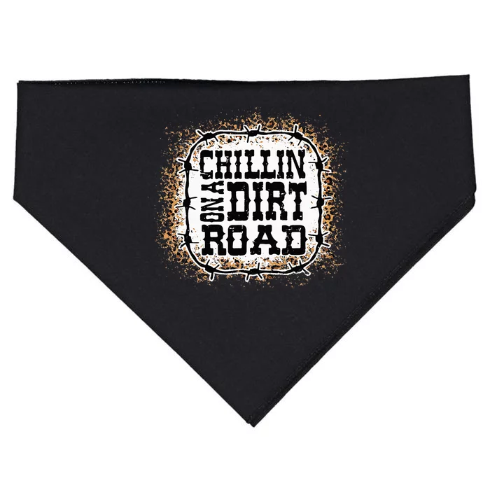 Chillin on A Dirt Road Country Music USA-Made Doggie Bandana