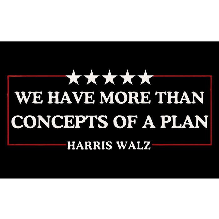 Concepts Of A Plan Harris Walz 2024 Kamala 47 Bumper Sticker